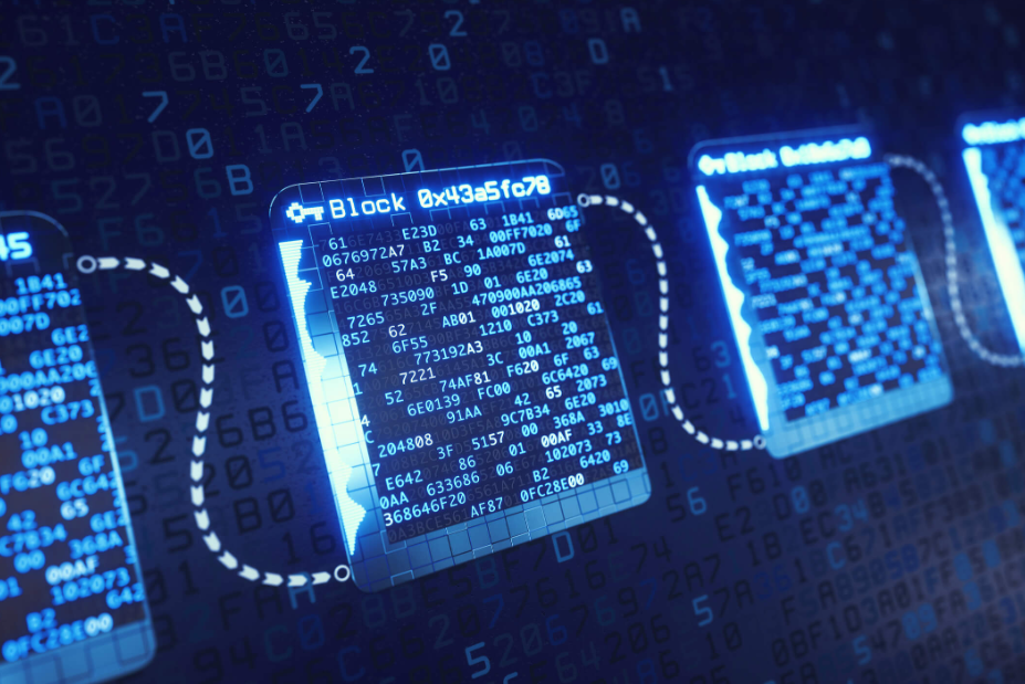 Representação visual da lógica da Blockchain.